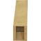 Ekena Millwork 5-inch W x 12-inch D x 16-inch H Aspen Rough Cedar Woodgrain TimberThane Knee Brace, Primed BRCUR05X12X16ASPRCPR - alternate 4
